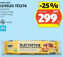 ALDI Good Choice Leveles tészta ajánlat