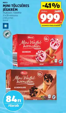 ALDI Mucci Mini tölcséres jégkrém ajánlat