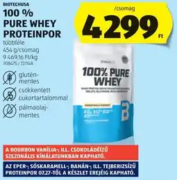 ALDI Biotechusa 100% Pure Whey Proteinpor ajánlat