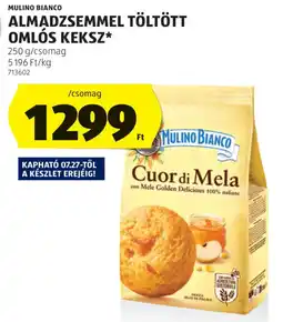 ALDI Mulino Bianco almadzsemmel töltött omlós keksz ajánlat