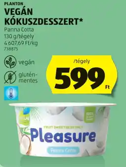 ALDI Planton vegán kókuszdesszert ajánlat