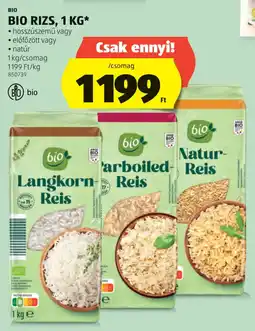 ALDI Bio rizs ajánlat