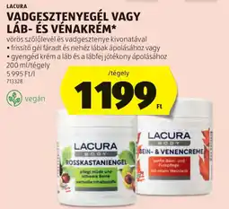 ALDI Lacura vadgesztenyegél, láb- és vénakrém ajánlat