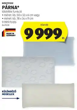 ALDI Novitesse párna ajánlat