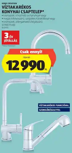 ALDI Home Creation Víztakarékos konyhai csaptelep ajánlat