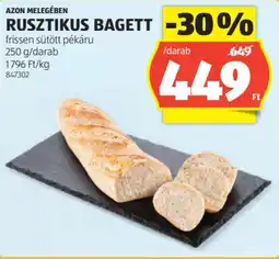 ALDI Azon Melegében rusztikus bagett ajánlat