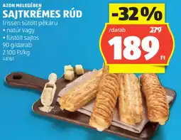 ALDI Azon Melegében sajtkrémes rúd ajánlat