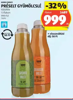 ALDI Good Choice Préselt gyümölcslé ajánlat