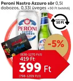 PRIVÁT Peroni Nastro Azzuro sör ajánlat