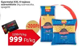 PRIVÁT Gyermelyi XXL 4 tojásos száraztészta ajánlat