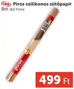 PRIVÁT CBA Piros szilikonos sütőpapír ajánlat