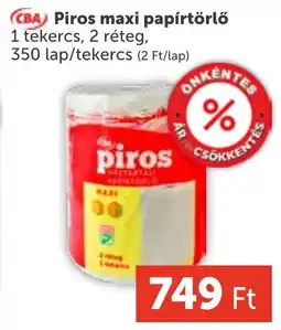 PRIVÁT CBA Piros maxi papírtörlő ajánlat