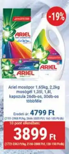 PRIVÁT Ariel mosópor, mosógél, kapszula ajánlat