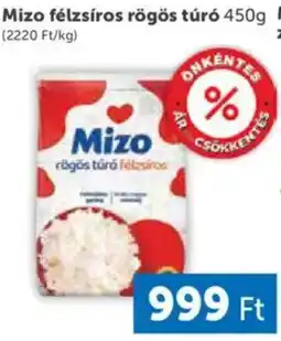 PRIVÁT Mizo félzsíros rögös túró ajánlat