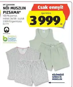 ALDI Női muszlin pizsama ajánlat