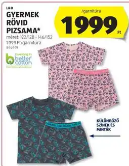 ALDI Gyermek rövid pizsama ajánlat