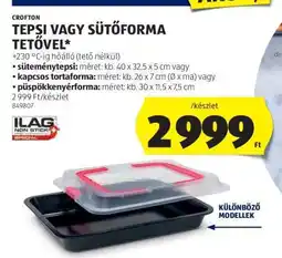 ALDI Crofton Tepsi vagy Sütőforma Tetővel ajánlat
