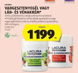 ALDI Lacura Vadgesztenyegél vagy Láb- és Vénakrém ajánlat