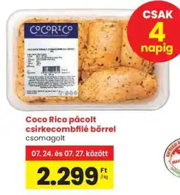 Spar Coco Rico pácolt csirkecombfilé bőrrel ajánlat