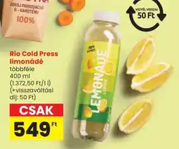 Spar Rio Cold Press limonádé ajánlat