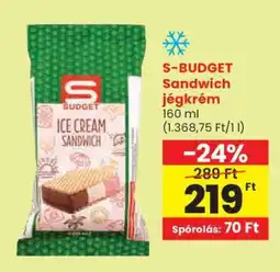 Spar S-BUDGET Sandwich jégkrém ajánlat