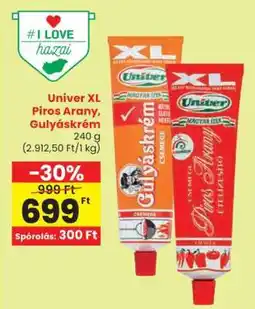 Spar Univer XL Piros Arany, Gulyáskrém ajánlat