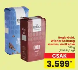 Spar Regio Gold, Wiener Krönung szemes, őrölt kávé ajánlat