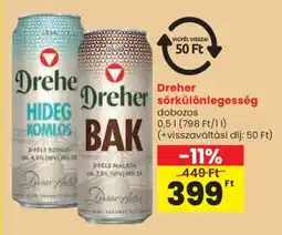 Spar Dreher sörkülönlegesség ajánlat