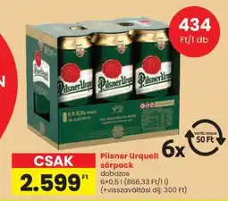 Spar Pilsner Urquell sörpack ajánlat
