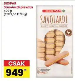 Spar DESPAR Savoiardi piskóta ajánlat