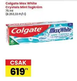 Spar Colgate Max White Crystals Mint fogkrém ajánlat
