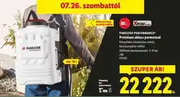 Lidl PARKSIDE PERFORMANCE Prémium akkus permetező ajánlat