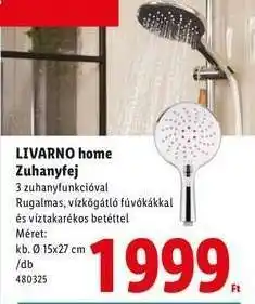 Lidl LIVARNO HOME Zuhanyfej ajánlat