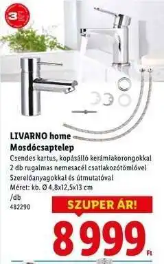 Lidl LIVARNO home Mosdócsaptelep ajánlat