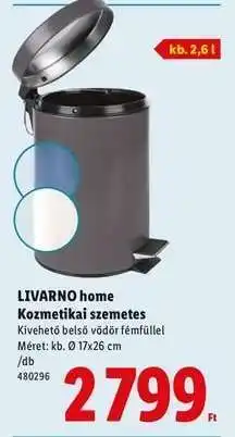 Lidl LIVARNO HOME Kozmetikai szemetes ajánlat
