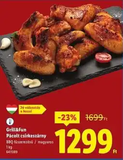 Lidl Grill&Fun Pácolt csirkeszárny ajánlat
