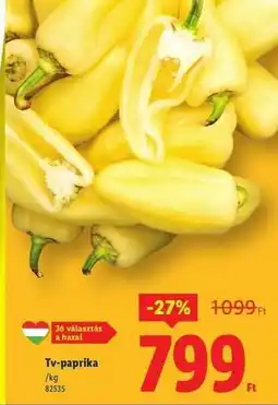 Lidl TV paprika ajánlat