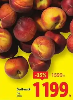 Lidl Őszibarack ajánlat
