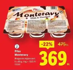 Lidl PILOS Monteravy ajánlat