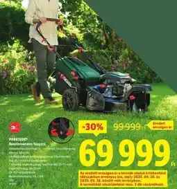 Lidl PARKSIDE Benzinmotoros fűnyíró ajánlat