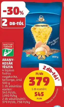 Coop Arany-kosár tészta ajánlat