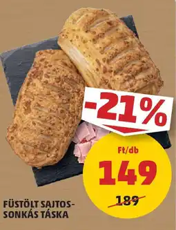 Füstölt sajtos-sonkás táska