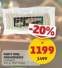 Coop Party Mini grillkolbász ajánlat