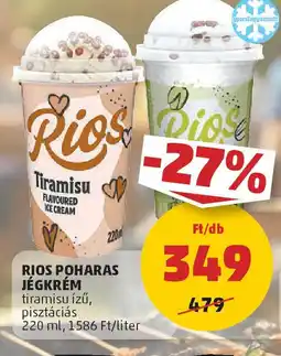 Coop Rios Poharas jégkrém ajánlat