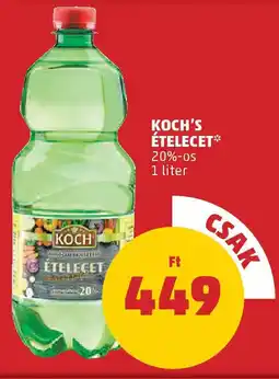 Coop Koch's ételecet ajánlat