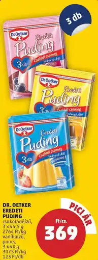 Coop Dr. Oetker eredeti puding ajánlat