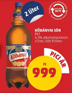 Coop Kőbányai sör ajánlat