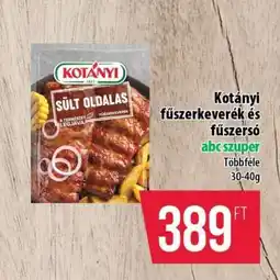 Coop Kotányi fűszerkeverék és fűszersó ajánlat