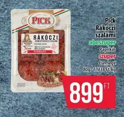 Coop PICK Rákóczi szalámi ajánlat