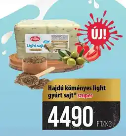 Coop Hajdú köményes light gyúrt sajt ajánlat